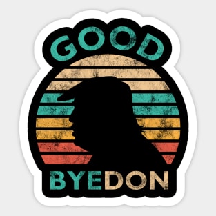 Funny Vintage Good Byedon Anti-Trump Joe Biden Presidential Election 2020 Sticker